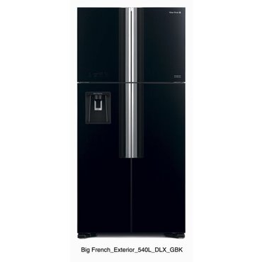Холодильник Hitachi R-W660PUC7X GBK черное стекло двухкамерный 130947₽