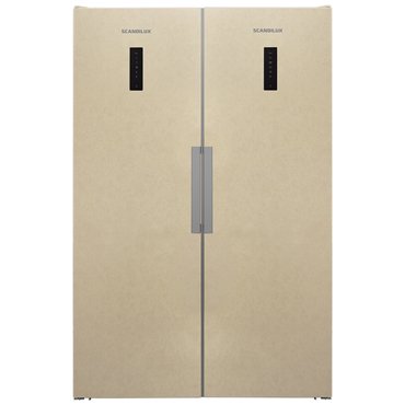 Холодильник SCANDILUX SBS 711 EZ 12 B бежевый 17035000₽