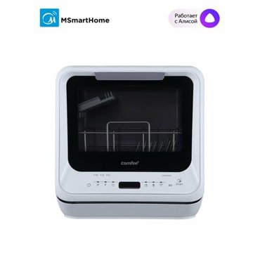 Компактная посудомоечная машина с Wi-Fi Comfee CDWC420Wi белый мойка с паром режим фрукты сенсорное управление 33898₽
