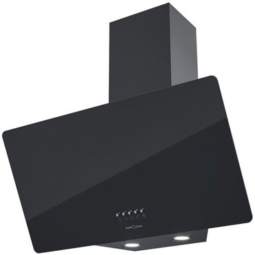 Вытяжка каминная наклонная KRONA POLLY 600 BLACK PB стекло 12590₽