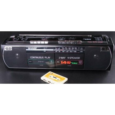Кассетная магнитола SHARP WQ-T267BK двухкассетник 25990₽