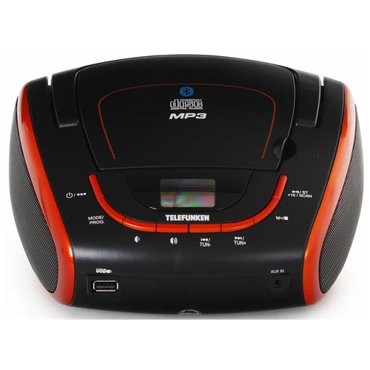 Проигрыватель CDMP3USBBluetooth Telefunken TF-CSRP3493B черный с красным 7900₽