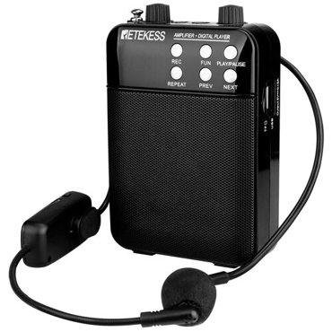 Усилитель голоса громкоговоритель поясной Retekess TR619W с беспроводным UHF микрофоном 3990₽