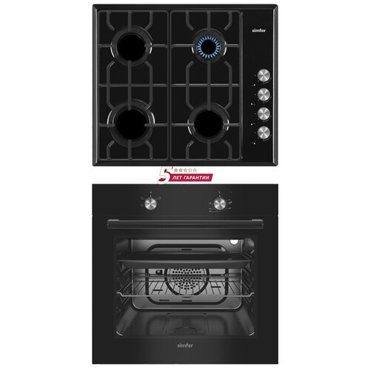 Комплект встраиваемой техники Simfer S64B570 чёрный 34480₽