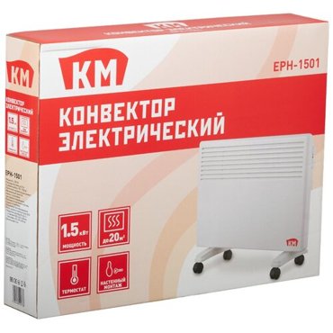 Конвектор электрический КМ 1500 Вт механический термостат 5420₽