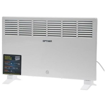 Конвектор OPTIMA CH-1073 500-1000Вт X-обр нагр элемент ножкикр на стену контр темп белый 2990₽