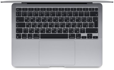 133 Ноутбук Apple MacBook Air 13 Late 2020 2560x1600 Apple M1 32 ГГц RAM 8 ГБ DDR4 SSD 256 ГБ Apple graphics 7-core macOS MGN63DA серый космос фото 2 64744₽
