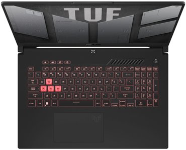 173 Ноутбук ASUS TUF Gaming A17 FA707NVR-HX010 1920x1080 AMD Ryzen 7 7435HS 31 ГГц RAM 16 ГБ DDR5 SSD 512 ГБ NVIDIA GeForce RTX 4060 без ОС 90NR0JJ5-M000D0 темно-серый фото 2 106952₽