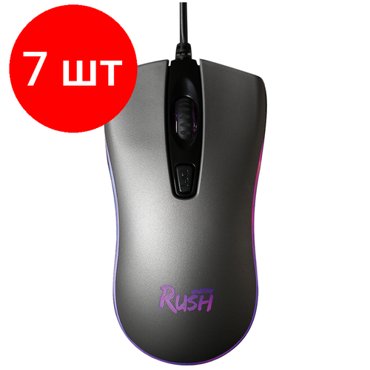 Комплект 7 шт Мышь Smartbuy Rush Phantom с подсветкой черный 4btnRoll 2857₽