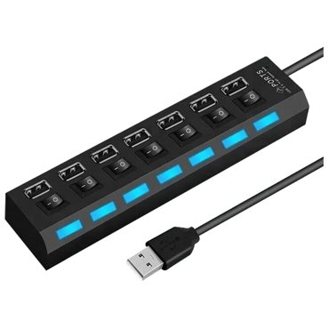 USB-концентратор JBH Hub 20 разъемов 7 черный 199₽