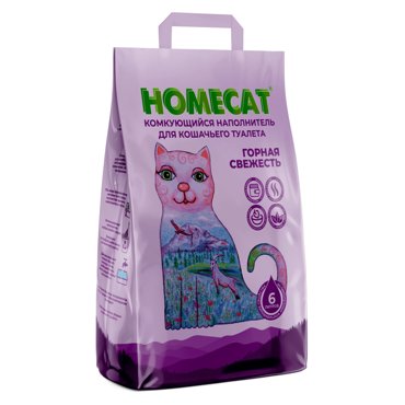 Homecat наполнитель комкующийся наполнитель 10 кг 558₽