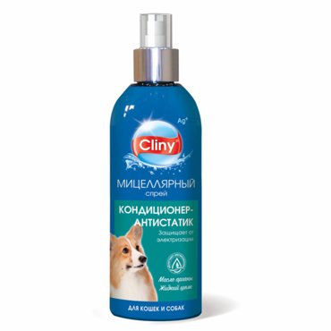Cliny спрей-антистатик для кошек и собак 200 мл 669₽