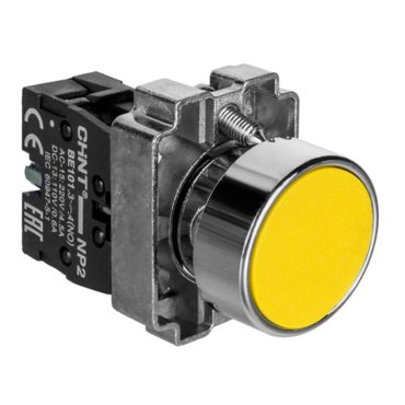 Кнопка управления CHINT 574844 NP2-BA51 без подсветки IP40 цвет жёлтый 394₽