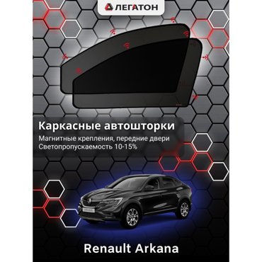 Каркасные автошторки Renault Arkana 2018-нв передние магнит Leg5145 2045₽