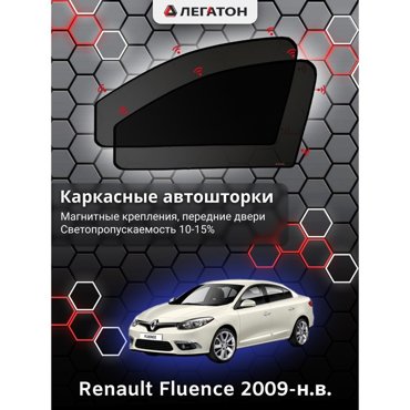 Каркасные автошторки Renault Fluence 2009-нв передние магнит Leg2533 2045₽