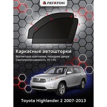 Каркасные автошторки Toyota Highlander 2007-2013 передние магнит Leg4149 2045₽