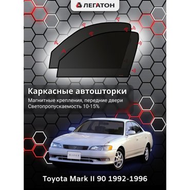 Каркасные автошторки Toyota Mark II 90 1992-1996 передние магнит Leg3617 2045₽