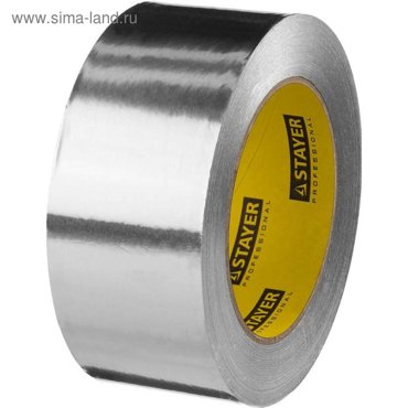 Лента алюминиевая STAYER Professional 12268-50-50 до 120С 50мкм 50мм х 50м 634₽