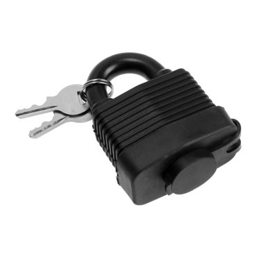 Замок навесной LOCKLAND 50 мм влагозащищенный короткая дужка 2 ключа цвет черный 349₽