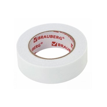 Лента двухсторонняя Brauberg 606419 вспененная основа 1 мм 19 мм х 15 м 57₽
