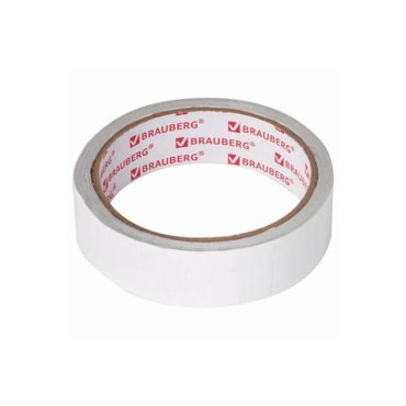 Лента двусторонняя BRAUBERG 606425 полипропиленовая основа 90 мкм 25 мм х 8 м 66₽