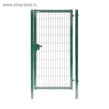 Калитка 153х10м RAL 6005зеленый 40мм GL Медиум New с замком под бетон полимпорошк покрытие я 26071₽