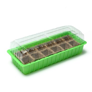 Мини-парник 40 16 13 см торфяная кассета на 12 ячеек 123₽