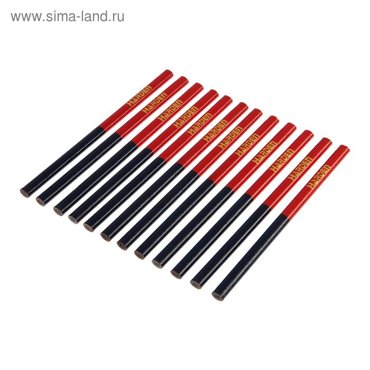 Карандаши малярные HARDEN 620425 двухцветные 10x75x176 мм 12 штук 334₽