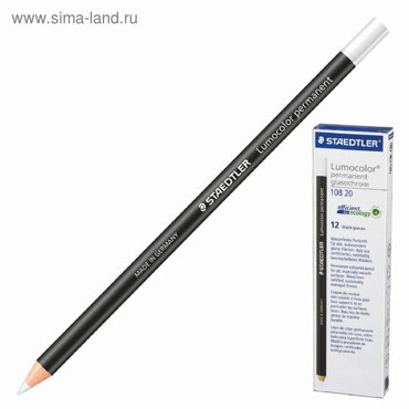 Маркер-карандаш STAEDTLER 151060 для любой поверхности перманент 45 мм белый 116₽
