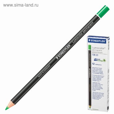 Маркер-карандаш STAEDTLER 151064 для любой поверхности перманент 45 мм зеленый 121₽