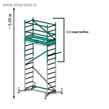 Подмости передвижные KRAUSE MONTO CLIMTEC 1-я надстройка БЕЗ ОСНОВЫ 36490₽