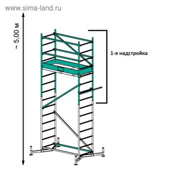 Подмости передвижные KRAUSE MONTO CLIMTEC 1-я надстройка БЕЗ ОСНОВЫ 36490₽