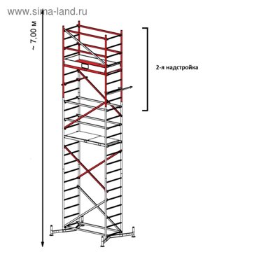 Подмости передвижные KRAUSE MONTO CLIMTEC 2-я надстройка БЕЗ ОСНОВЫ 45200₽