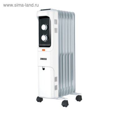 Обогреватель Zanussi Loft ZOHLT-07W масляный 1500 Вт 7 секций 20 м2 белый 4290₽