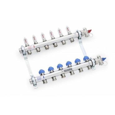Коллекторная группа REHAU RAUTHERM 12080811002 HKV-D 8 выходов без шаровых кранов 40054₽