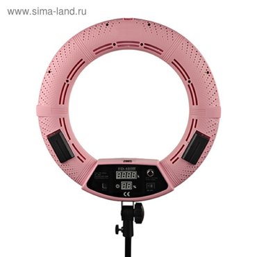 Кольцевая лампа OKIRA FD 480 86 Вт 480 светодиодов d46 см штатив розовая 24682₽