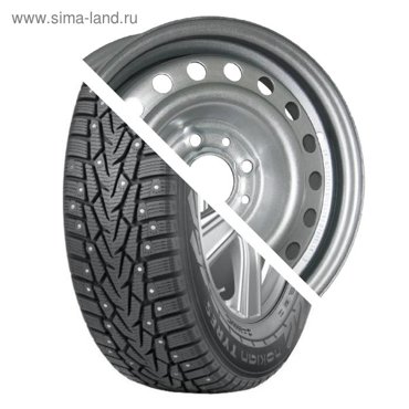 Колесо в сборе Nordman 7 18565 R15 92T шип Евродиск 15003 6x15 4x100 ET48 d541 Silver 5187₽