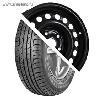 Колесо в сборе Nordman SX2 18565 R15 88H Евродиск 15003 6x15 4x100 ET48 d541 Black 5129₽