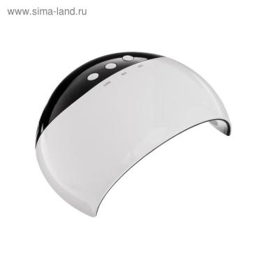 Лампа для гель-лака Luazon LUF-18 LED 24 Вт 8 диодов таймер 6090120 сек USB белая 489₽