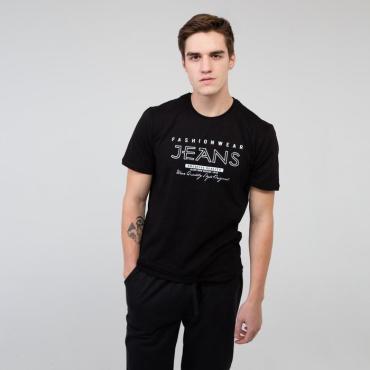 Футболка мужская Jeans цвет чёрный размер 54 378₽