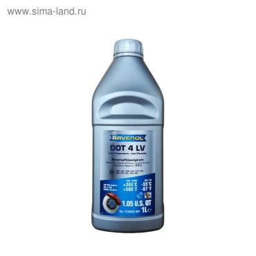 Тормозная жидкость RAVENOL DOT 4 LV 1л 1087₽