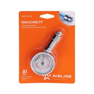 Манометр механический Airline стрелочный металлический до 7 атм 379₽