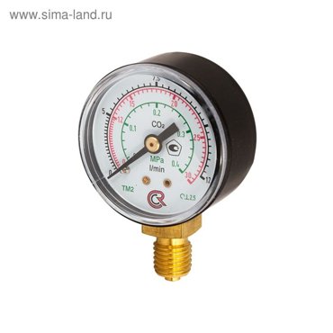 Манометр Сварог ТМ-210Р000-3012Lmin04MPaM12х1525 СО2 387₽