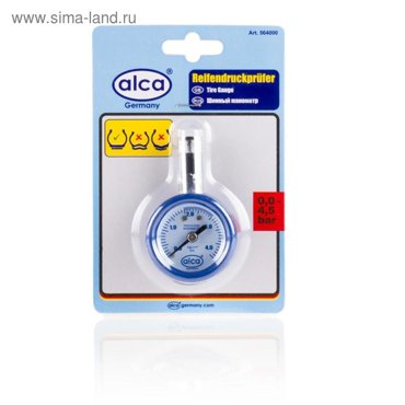 Шинный манометр универсальный 05-45 кгсм ALCA 488₽