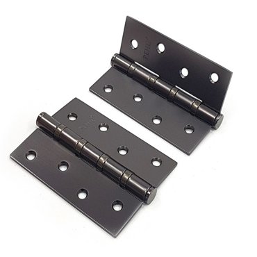 Петля дверная RENZ 100-4BB FH MBN 4 10075 подшипник цвет матовый черный никель 2 шт 487₽