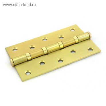 Петля дверная RENZ 125-4BB FH SВ 125х75 мм 4 подшипника цвет матовая латунь 2 шт 404₽