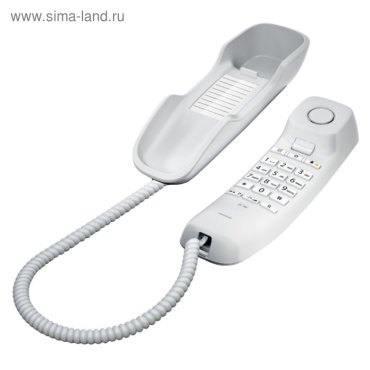 Телефон проводной Gigaset DA210 белый 1860₽