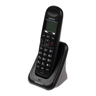 Радиотелефон DECT Maxvi AM-01 Caller ID интерком спикерофон АОН конференц-связь черный 2772₽