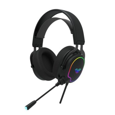 Наушники AULA F606 игровые микрофон35 мм USB 21 м подсветка чёрные 1890₽