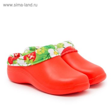 Галоши женские цвет коралловыйклубника размер 39-40 1099₽